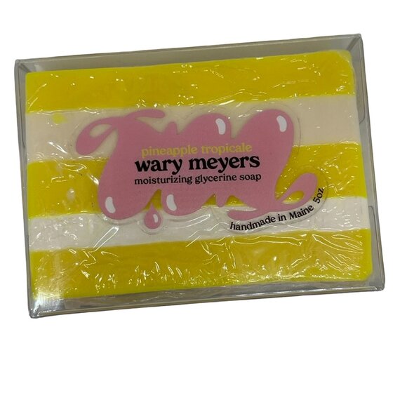 Wary Meyers Pineapple Tropicale Handmade 5 oz Soap Bar - Picture 3 of 3